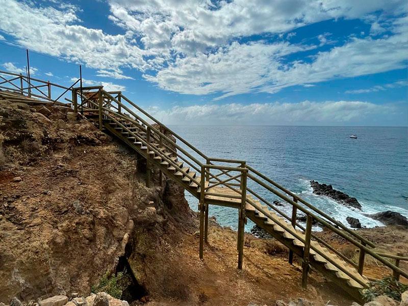 escalera madeira